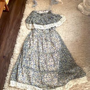 Cupcakes & Cashmere floral boho midi dress